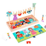 Imbraca Familia, joc educativ din lemn