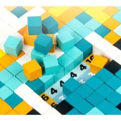 Joc creativ Mozaic Pixel din lemn, 600 piese