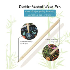 Joc creativ cu 8 planse de razuit, Mideer Scratch Art