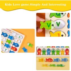 Joc magnetic de pescuit, Litere si cifre