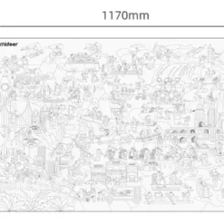 Poster de desenat 1170x812 mm Africa, Mideer
