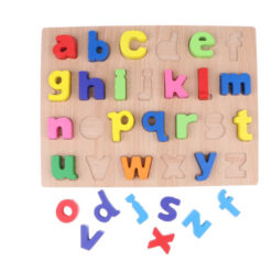 Puzzle educativ din lemn, alfabet 03