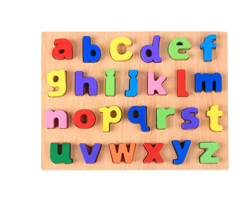 Puzzle educativ din lemn, alfabet 03