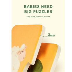 Set Puzzle de asociere cu 3 piese, Mideer