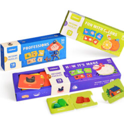 Set Puzzle de asociere cu 3 piese, Mideer