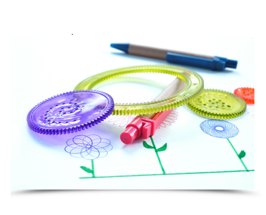 Spirograf, Set Sabloane Desen, Mideer