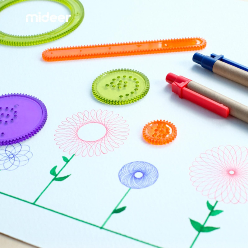 Spirograf, Set Sabloane Desen, Mideer