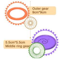 Spirograf, Set Sabloane Desen, Mideer