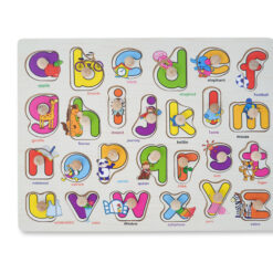 Puzzle incastru - Alfabet cu litere mici si asociere