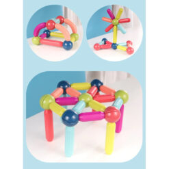 Set de constructie 3D, magnetic, 25 piese 01