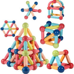 Set de constructie 3D, magnetic, 25 piese 01