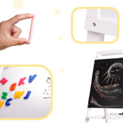 Tabla din lemn magnetica, cu 2 suprafete, tip Sevalet, 115 cm