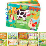 Carte senzoriala si educativa cu stickere reutilizabile, Ferma