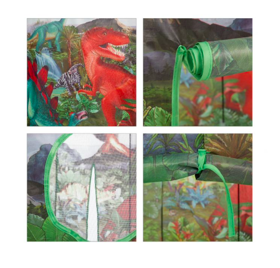 Cort pentru baietei, Dinozauri,105x105x125 cm