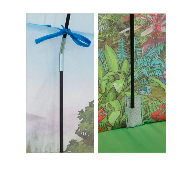 Cort pentru baietei, Dinozauri,105x105x125 cm