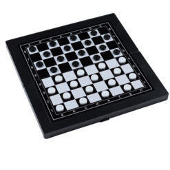 Joc de societate magnetic, 3 in 1, Sah, Dame, Table