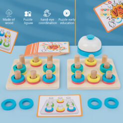 Joc de tip Montessori -Simetria Culorilor, 3 ani+