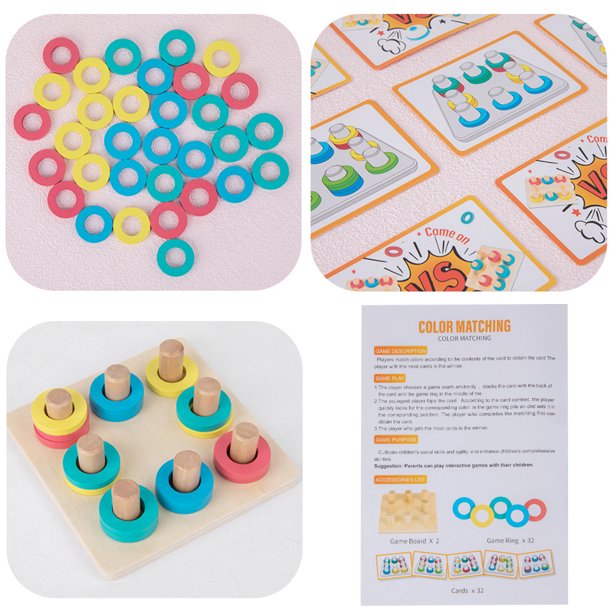 Joc de tip Montessori -Simetria Culorilor, 3 ani+