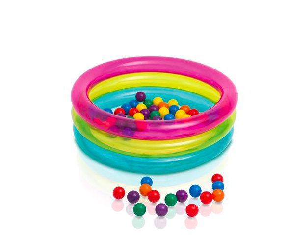 Loc de joaca gonflabil cu 50 Mingi, 86 x 25 cm