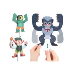 Origami cu 8 personaje - Joc creativ si educativ, 5 ani+