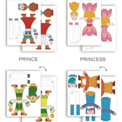 Origami cu 8 personaje - Joc creativ si educativ, 5 ani+