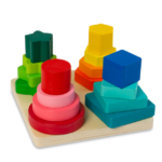 Sortator forme geometrice 4 coloane, 3 ani+