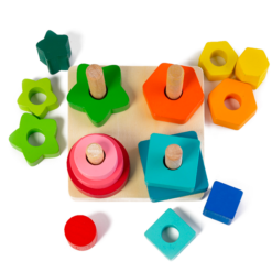 Sortator forme geometrice 4 coloane, 3 ani+