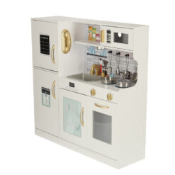 Bucatarie din mdf pentru copii Lulilo, 80x80 cm, cu accesorii