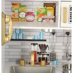 Bucatarie din mdf pentru copii Lulilo, 80x80 cm, cu accesorii