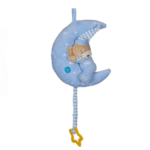 Jucarie de plus pentru patut si carucior - Carusel muzical cu lumini, albastru