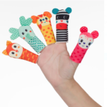 Papusa de mana pentru bebelusi - Animale dragute, 3 luni+