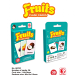 Carduri cognitive pentru copii, set 36 de cartonase educative, Fructe,3 ani