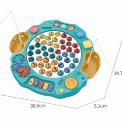 Joc 2 in 1 - Masuta cu sunete si joc de pescuit magnetic, 3 ani+