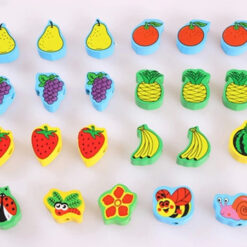 Joc Montessori, Pomul cu fructe, snuruit si insirat, 3 ani