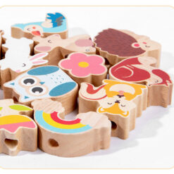 Joc educativ snuruit si echilibru - Copacul cu animalute, 3 ani+ 15