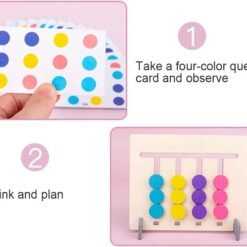 Joc lemn Montessori - Labirint Asociere Culori si Animale, 3 ani+