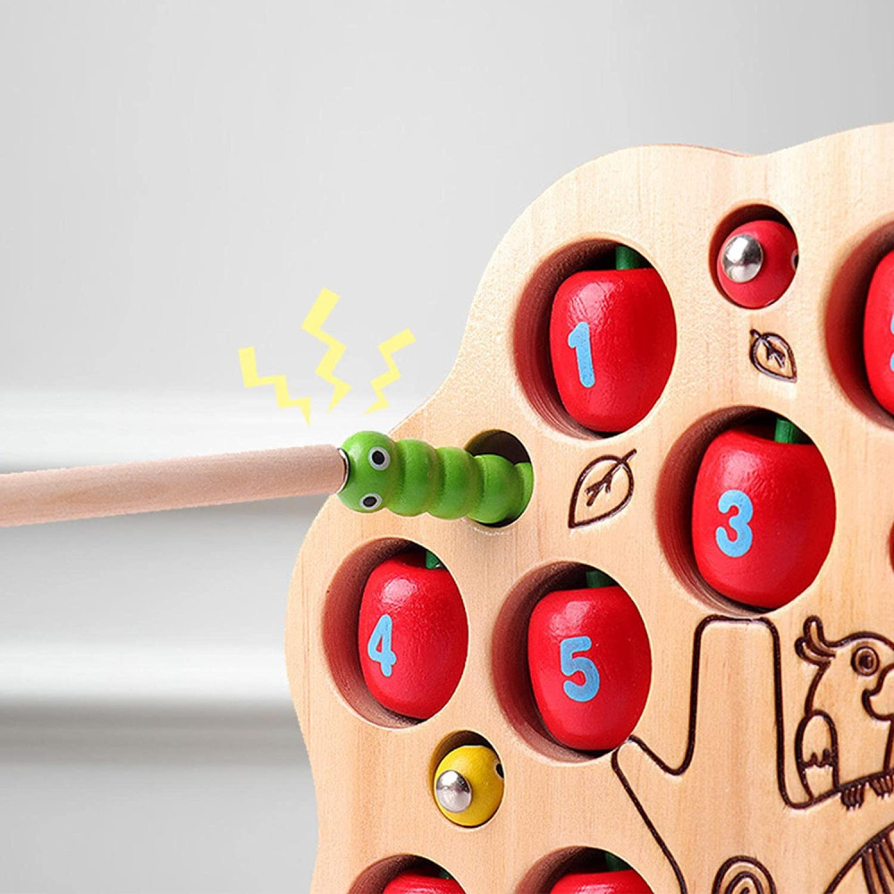 Joc magnetic si de indemanare, Pom si insecte, 3 ani - imagine 6