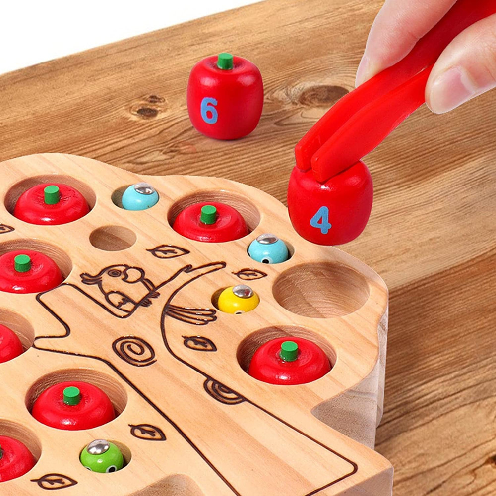 Joc magnetic si de indemanare, Pom si insecte, 3 ani - imagine 3