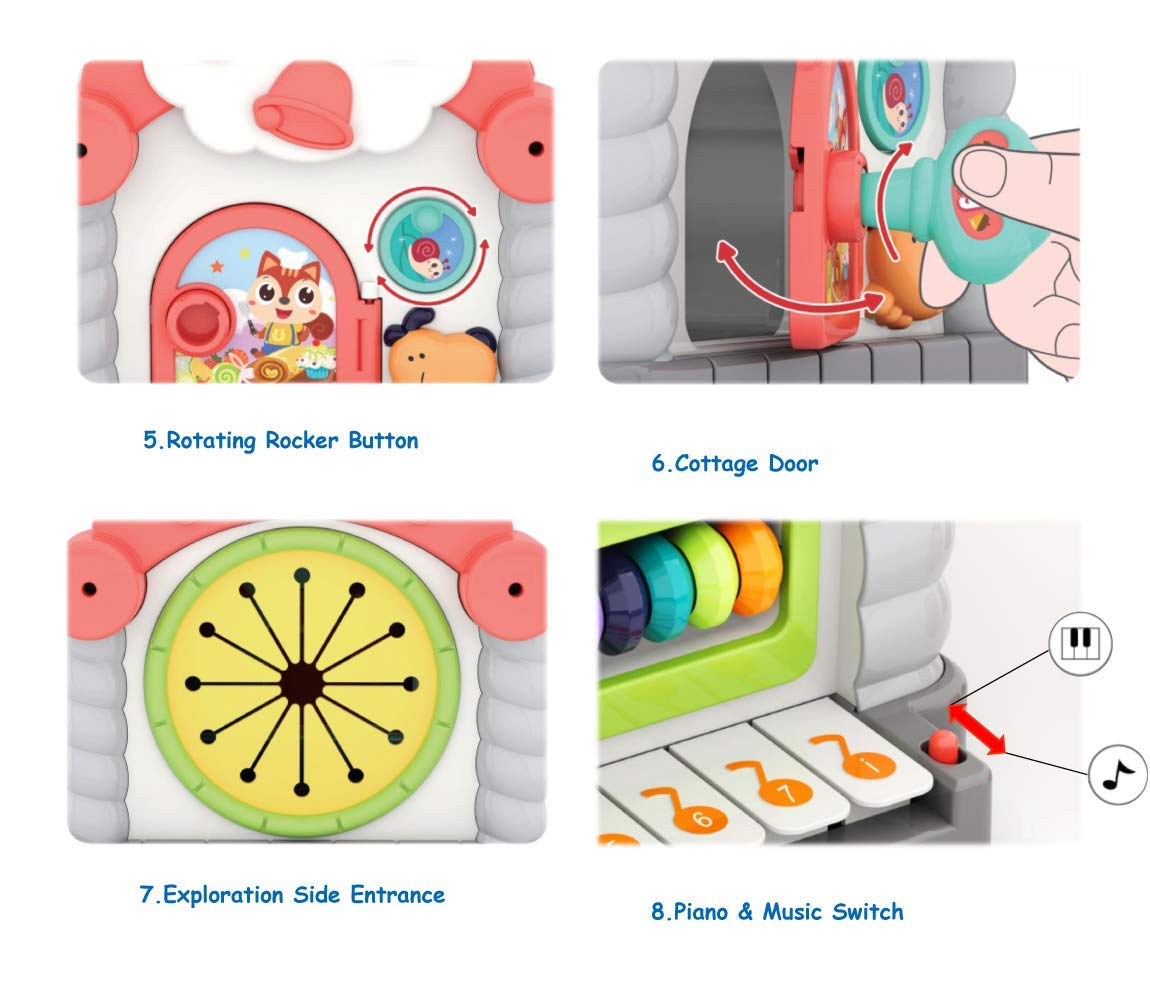 Jucarie educativa bebelusi-Centru cu 5 activitati Hola, 18 luni+