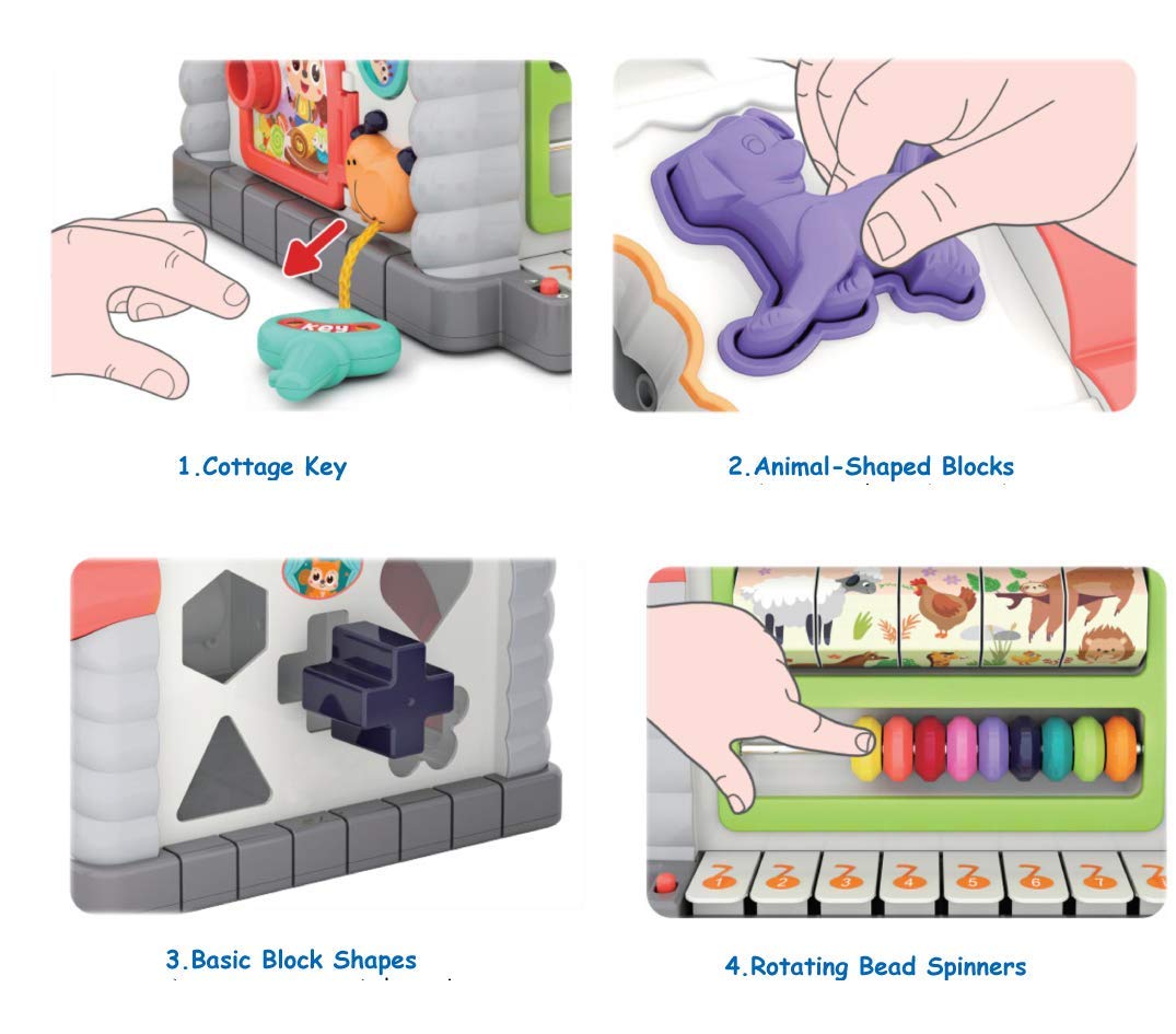 Jucarie educativa bebelusi-Centru cu 5 activitati Hola, 18 luni+