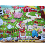 Puzzle 2D 120 piese, Ferma, 20x42 cm