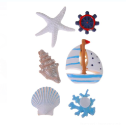 Set pentru activitati lucru manual si crafts, 6 autocolante marine