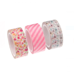 Banda adeziva pentru activitati crafts, 3 bucati, Flori