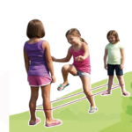 Joc de indemanare si echilibru, Elastic, 3 m, 4ani+