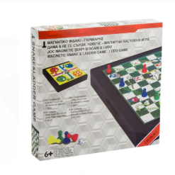 Joc magnetic pentru copii 2 in 1 , Nu te supara frate, 6 ani