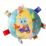 Minge moale si senzoriala pentru bebelusi, 15 cm, Bleu