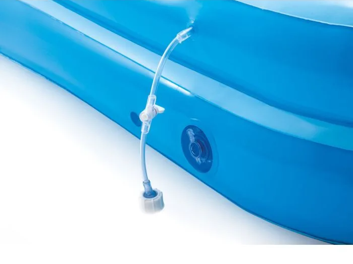 Piscina pentru copii cu Tobogan si Fantana, 257 x 216 x 84 cm