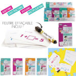 Scrie si Sterge, carduri reutilizabile, Inmultire, 3 ani+