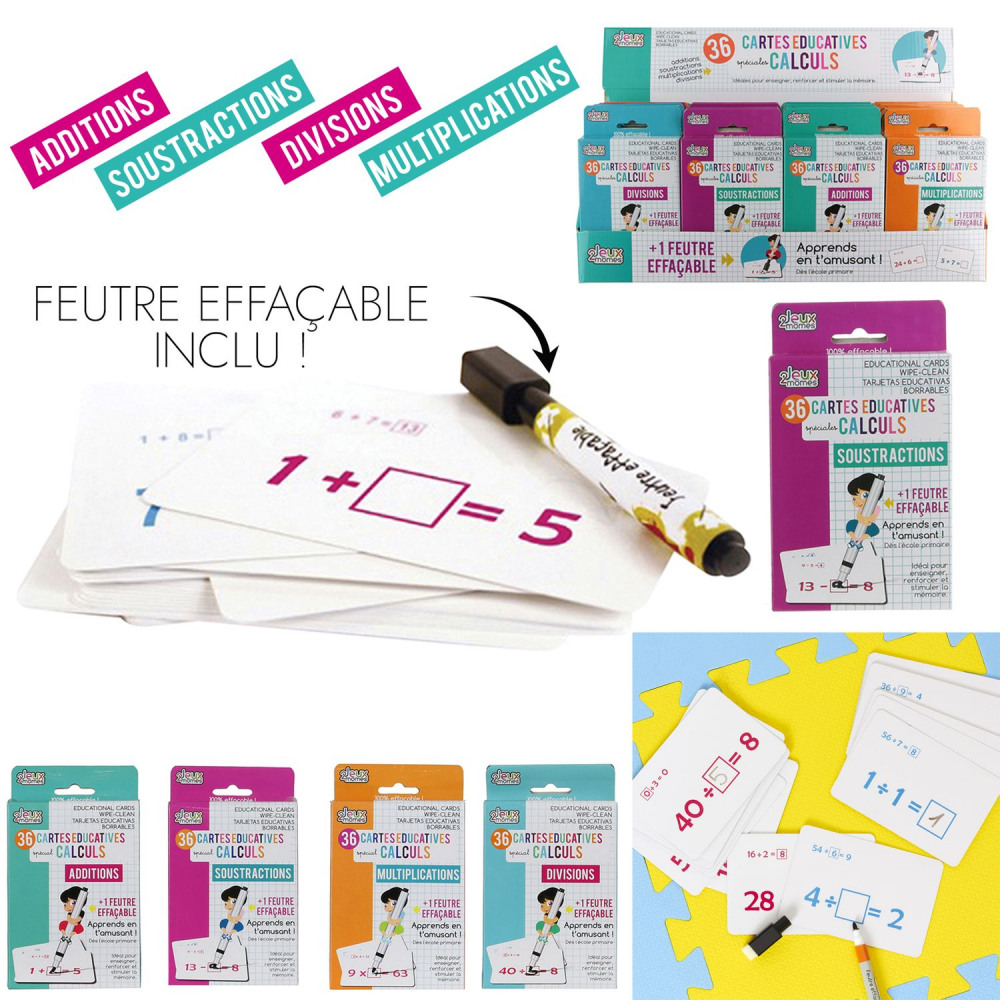 Scrie si Sterge, set 2 pachete carduri reutilizabile