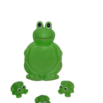 Set 4 broscute, jucarie de baie, Mama si puii